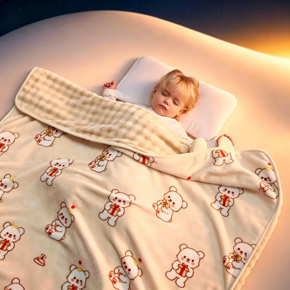 Usbetas Baby Blanket, A-Class Infant Plush Throw for Newborn, Toddler Winter Fall Stroller Wrap, Size 120×150cm
