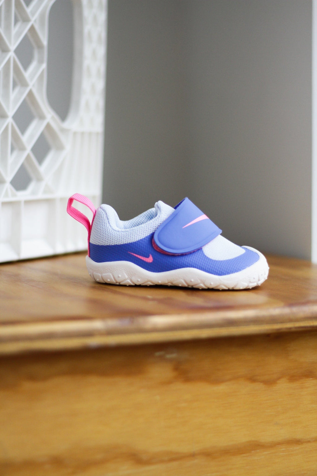 NIKE SWOOSH 1 ESSENTIAL (TD) "MEDIUM BLUE/PINK GLOW-HYDROGEN BLUE"