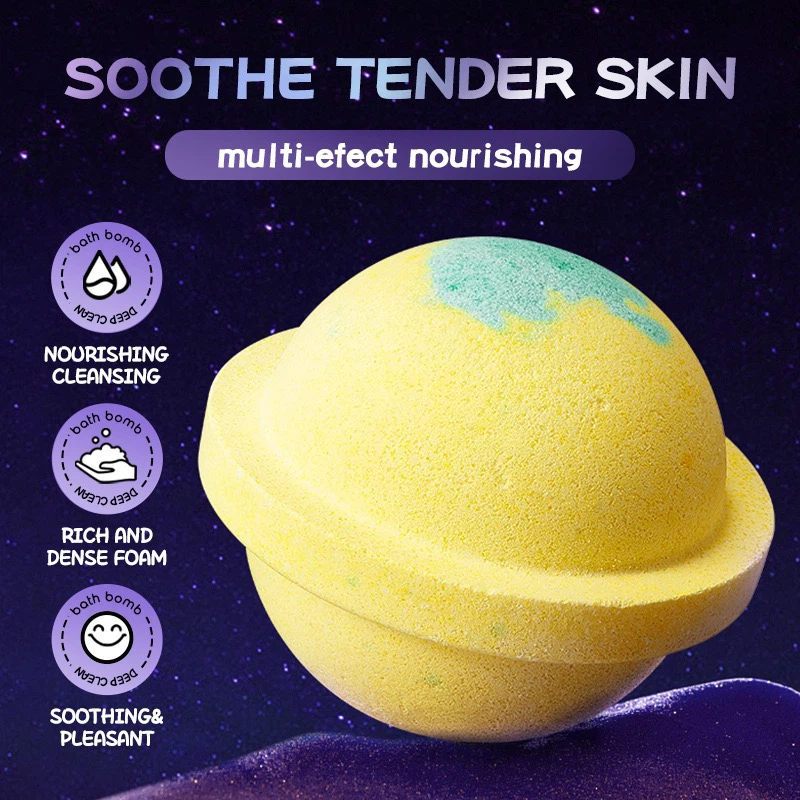 SADOER Planet Bath Bombs, 120g Fizzy Spa Bath Salt Balls
